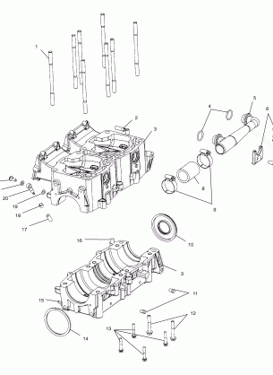 CRANKCASE (800) - S03NP8CS / 8CSA / 8CSB-S03NA8CS-S03NF8CS-S03NE8CS (4977847784D14)