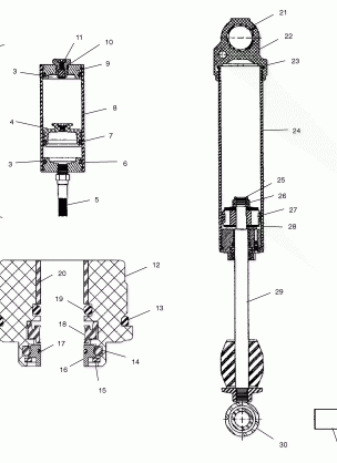 SHOCK (REAR TRACK)(M-10) - S03NF5CS / 6ES-S03NE5CS / 6ES (4977827782C05)