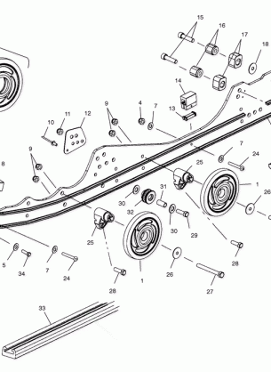 RAIL MOUNTING (SUSPENSION) - S03NB3AS / S03ND3AS (4977867786B07)