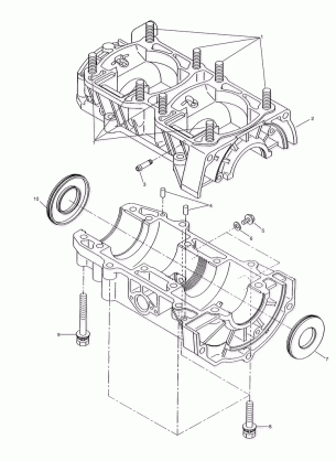 CRANKCASE - S03NB5BS / A-S03NA5BS-S03NF5BS-S03NE5BS (4977807780D01)