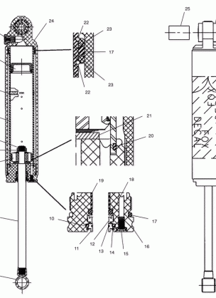 SHOCK (REAR TRACK)(EDGE) - S03NB5BS / A-S03NA5BS (4977807780C01)