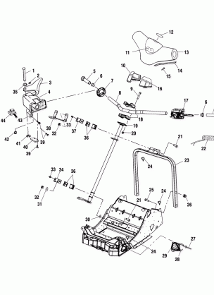 STEERING / HANDLEBAR - S03NB5BS / A-S03NA5BS-S03NF5BS-S03NE5BS (4977807780B01)