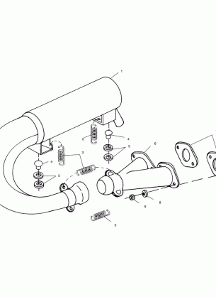 EXHAUST SYSTEM - S02LD3AS (4968406840B12)