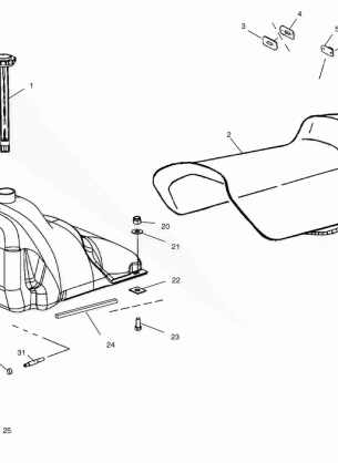 SEAT and GAS TANK - S02NP6ES / S02NE6ES (4973427342A04)