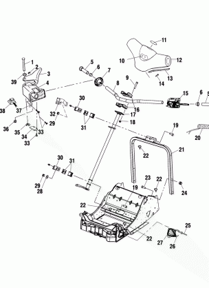 STEERING / HANDLEBAR - S02NP6ES / S02NE6ES (4973427342B03)