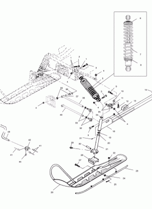 FRONT SUSPENSION and SKI - S02LT3AS (4968436843A11)