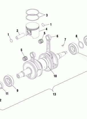 PISTON and CRANKSHAFT - S02NK8CS / CSA (4970597059C08)