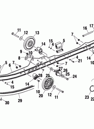 RAIL MOUNTING (SUSPENSION) - S02NK8CS / CSA (4970597059B09)