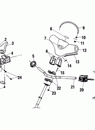 STEERING / HANDLEBAR - S02NK8CS / CSA (4970597059B02)