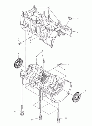 CRANKCASE - S02NB4BS (4970397039C003)