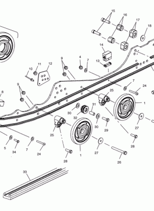 RAIL MOUNTING (EDGE) - S02NP8CS / CSA / CSB (4973467346B08)