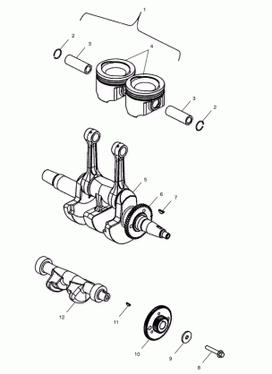 PISTON and CRANKSHAFT - S02NT7DS (4970727072C08)