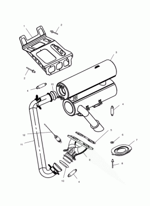 EXHAUST SYSTEM - S02NT7DS (4970727072C04)