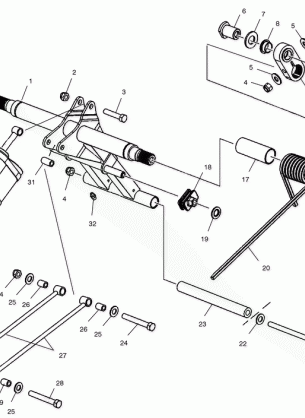 REAR TORQUE ARM - S02NX4CS (4977017701B12)