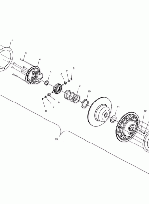 DRIVEN CLUTCH - S02NX4CS (4977017701B14)