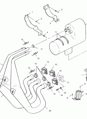 EXHAUST SYSTEM - S02SB8AS (4969486948C004)