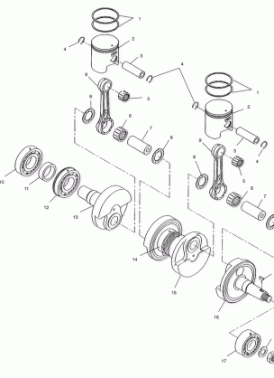 PISTON and CRANKSHAFT - S02SR5BS (4969366936C004)