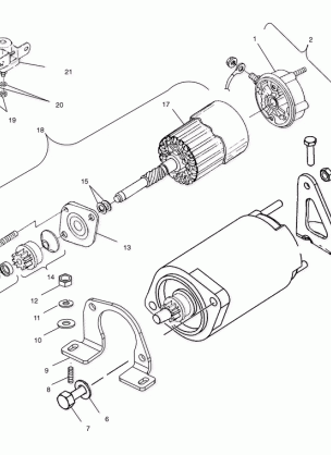 STARTING MOTOR - S02ST6ES / S02ST6ESA (4968596859C05)