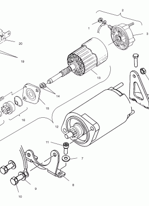 STARTING MOTOR - S02NP5CS / S02NE5CS (4973407340D12)