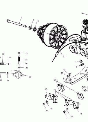 ENGINE MOUNTING - S02NP5CS / S02NE5CS (4973407340D03)