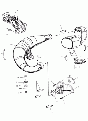 EXHAUST - S02NP5CS / S02NE5CS (4973407340D02)