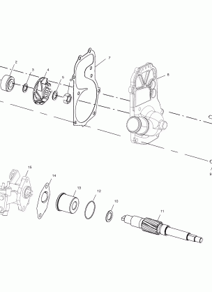 WATER PUMP / OIL PUMP - S02NP5CS / S02NE5CS (4973407340D06)