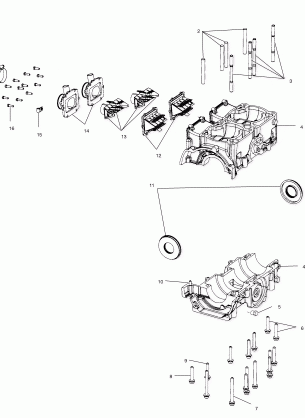 CRANKCASE - S02NP6ES / S02NE6ES (4973427342D04)