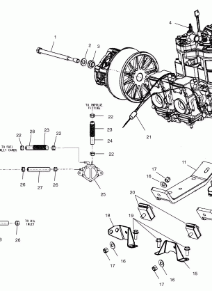 ENGINE MOUNTING - S02NP6ES / S02NE6ES (4973427342D03)