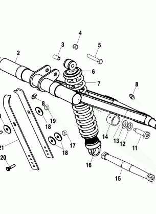 FRONT TORQUE ARM (M-10) - S02NE6ES (4973427342B14)