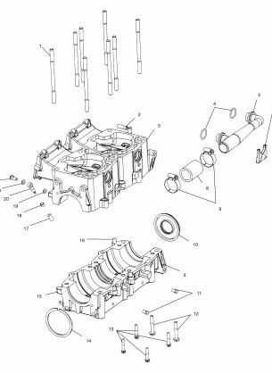 CRANKCASE - S02NE8CS / S02NP8CS / CSA / CSB (4973467346D04)