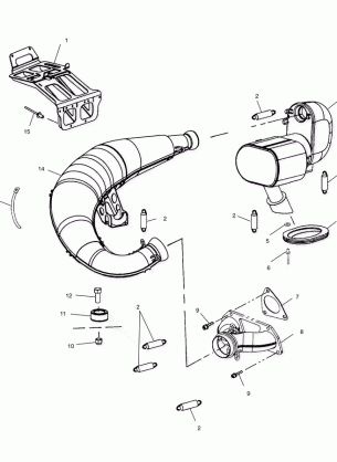 EXHAUST - S02ND6ES (4970437043C005)