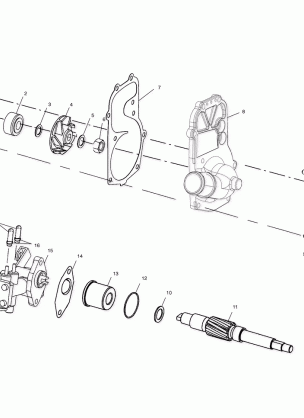 WATER PUMP / OIL PUMP - S02ND6ES (4970437043C009)