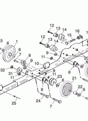 RAIL MOUNTING (SUSPENSION) - S01ST5BS (4960486048B008)