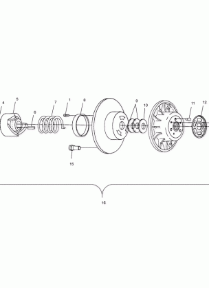 DRIVEN CLUTCH - S01ST5BS (4960486048B013)