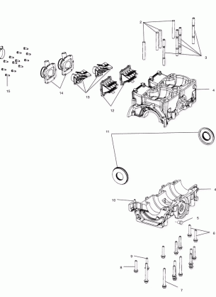 CRANKCASE - S01NP6ES (4961536153C007)