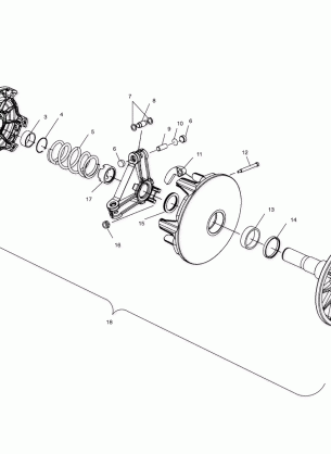 DRIVE CLUTCH - S01NP6ES (4961536153C002)