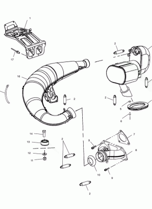 EXHAUST - S01NP6ES (4961536153C005)