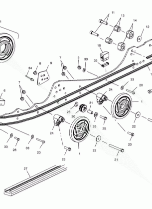 RAIL MOUNTING (SUSPENSION) - S01NP7AS (4960906090B006)