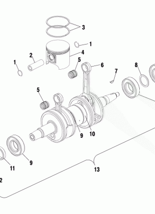 PISTON and CRANKSHAFT - S01NP7CS (4972187218C009)