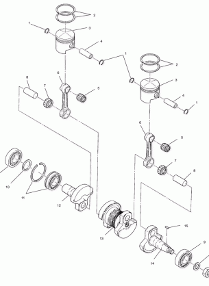 PISTON and CRANKSHAFT - S01LD3AS (4961056105C002)