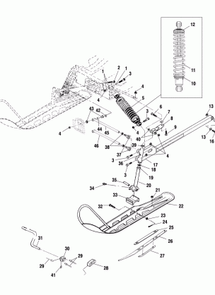FRONT SUSPENSION and SKI - S01LD3AS (4961056105A013)