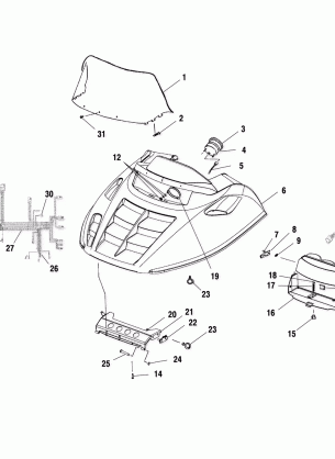 HOOD ASSEMBLY - S01LD3AS (4961056105A007)