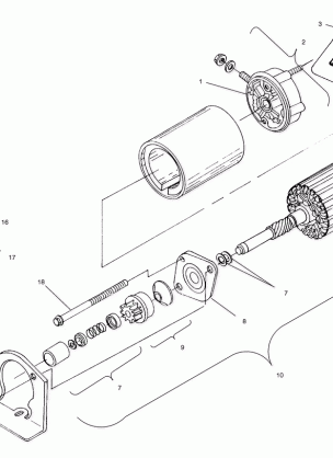 STARTING MOTOR - S01SD7AS (4960586058C005)