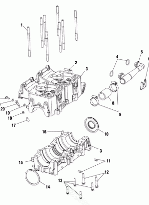 CRANKCASE - S01SM8BS (4961446144C005)