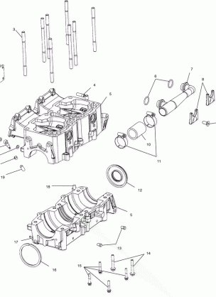 CRANKCASE - S01SS7AS (4960946094C008)