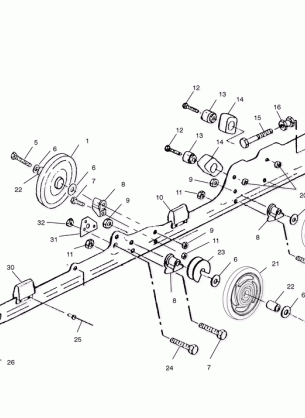 RAIL MOUNTING (SUSPENSION) - S01SS7AS (4960946094B012)