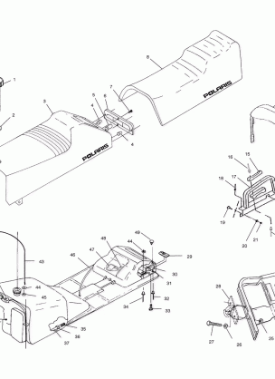 SEAT and GAS TANK - S01SS7AS (4960946094A005)