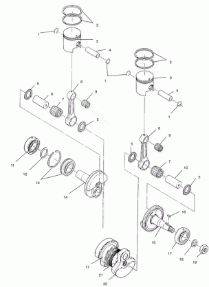 PISTON and CRANKSHAFT - S01SU4BS (4961576157C008)