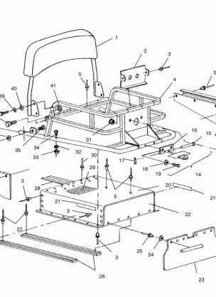 RACK and TUNNEL EXTENSION - S01SU4BS (4961576157A012)