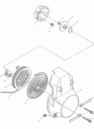 RECOIL STARTER - S01SU4BS (4961576157C013)